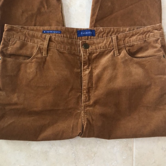 Talbots Corduroy High Waist Ankle Jeggings Sz 16 - Picture 3 of 10
